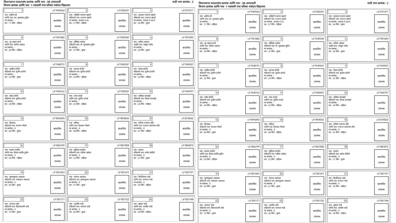 Voter list